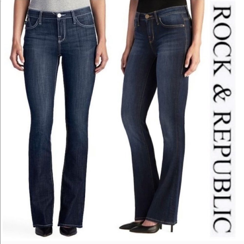 Rock & Republic Kassandra Bootcut Dark Wash